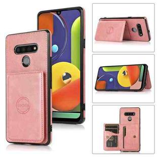 For LG Stylo 6 Calf Texture Magnetic Phone Case(Rose Gold)