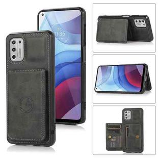 For Motorola Moto G Stylus 2021 Calf Texture Magnetic Phone Case(Black)