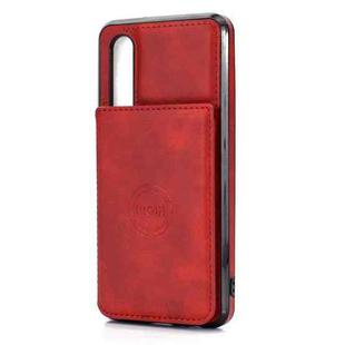 For Huawei P30 Calf Texture Magnetic Phone Case(Red)