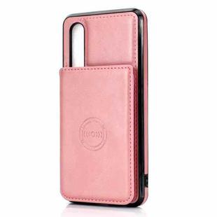 For Huawei P30 Calf Texture Magnetic Phone Case(Rose Gold)