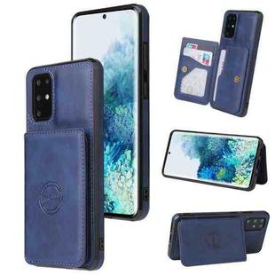 For Huawei P40 Calf Texture Magnetic Phone Case(Blue)