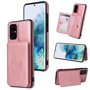 For Huawei P40 Pro Calf Texture Magnetic Phone Case(Rose Gold)