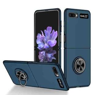 For Samsung Galaxy Z Flip 5G Armor Ring Holder Phone Case(Dark Blue)