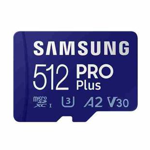 Original Samsung PRO Plus Micro SD Memory Card (2021), Capacity:512GB(Blue)