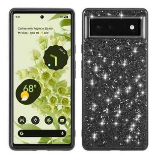 For Google Pixel 6 Pro Glitter Powder Shockproof TPU Protective Phone Case(Black)