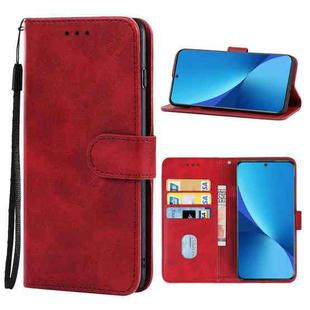 Leather Phone Case For Xiaomi 12(Red)