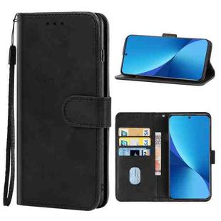 Leather Phone Case For Xiaomi 12(Black)