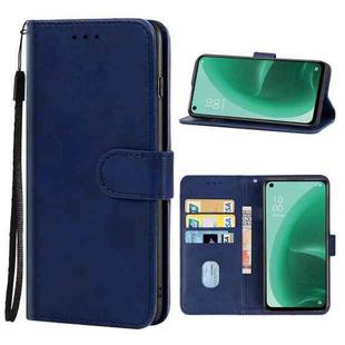 Leather Phone Case For OPPO A55s 5G(Blue)