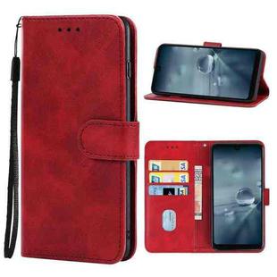 Leather Phone Case For Sharp Aquos Wish SHG06(Red)