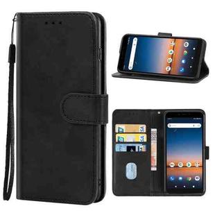 Leather Phone Case For Cricket Debut / AT&T Calypso 2(Black)