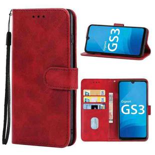 Leather Phone Case For Gigaset GS3(Red)