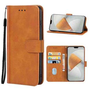 Leather Phone Case For vivo S12 5G / V23 5G(Brown)
