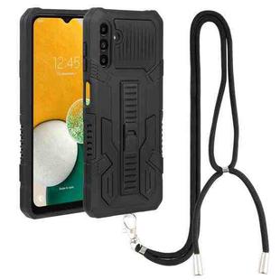 For Samsung Galaxy A13 5G Lanyard All Inclusive Double-color TPU + PC Phone Case(Black)