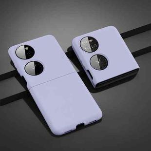 For Huawei P50 Pocket Oil-sprayed Ultra-thin Folding Phone Case(Purple)