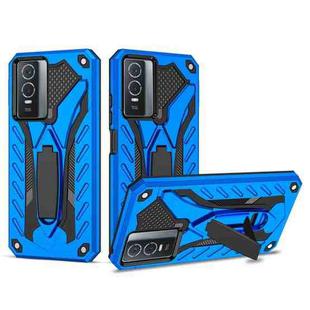 For vivo Y76 / Y76s Shockproof TPU + PC Phone Case(Blue)