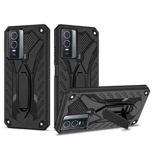 For vivo Y76 / Y76s Shockproof TPU + PC Phone Case(Black)