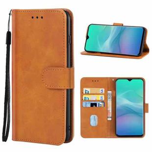 Leather Phone Case For Blackview A60 Plus(Brown)