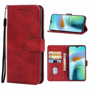 Leather Phone Case For CUBOT J8(Red)