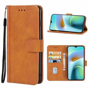 Leather Phone Case For CUBOT J8(Brown)
