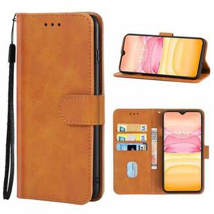 Leather Phone Case For CUBOT X20(Brown)