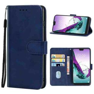 Leather Phone Case For Doogee N10(Blue)