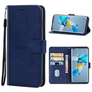 Leather Phone Case For Huawei Mate 40E 4G(Blue)