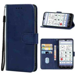 Leather Phone Case For Kyocera KY-51B(Blue)