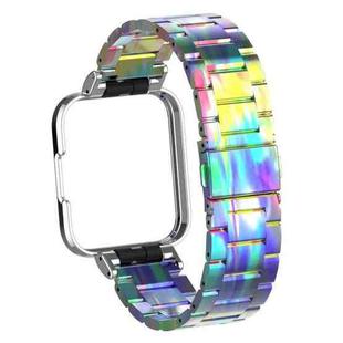 For Xiaomi Redmi Watch 2 Three-Bead Metal Watchband(Colorful)