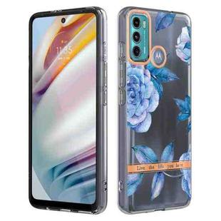 For Motorola Moto G60 / G40 Fusion Flowers and Plants Series IMD TPU Phone Case(Orchid Peony)