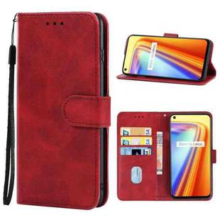 Leather Phone Case For OPPO Realme 7 Asia Version(Red)