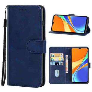 Leather Phone Case For Xiaomi Redmi 9 Activ(Blue)