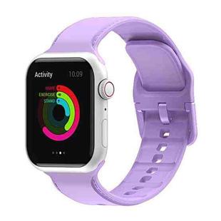 Silicone Watch Band For Apple Watch Series 9&8&7 41mm / SE 3&SE 2&6&SE&5&4 40mm / 3&2&1 38mm(Purple)