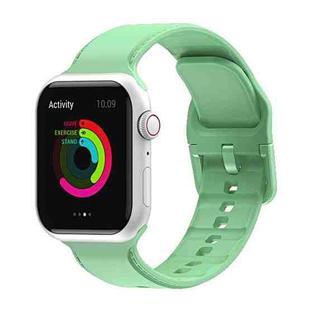 Silicone Watch Band For Apple Watch Ultra 49mm / Series 8&7 45mm / SE 2&6&SE&5&4 44mm / 3&2&1 42mm(Matcha Green)