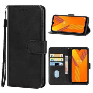 Leather Phone Case For Wiko Y62 Plus(Black)