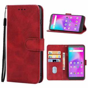 Leather Phone Case For AGM A10(Red)