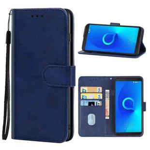 Leather Phone Case For Alcatel 3C(Blue)