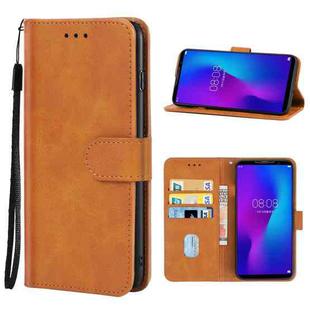 Leather Phone Case For DOOGEE N100(Brown)