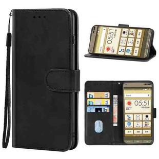 Leather Phone Case For Kyocera Basio 3(Black)