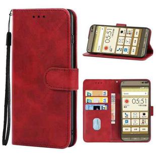 Leather Phone Case For Kyocera Basio 3(Red)