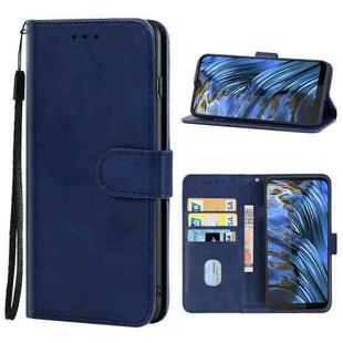 Leather Phone Case For Leangoo M12(Blue)