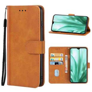 Leather Phone Case For Leangoo S11(Brown)