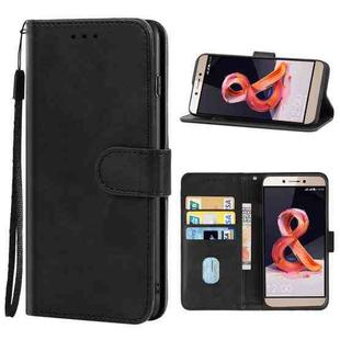 Leather Phone Case For Leangoo T8S(Black)