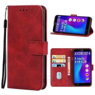 Leather Phone Case For Leangoo Z10(Red)