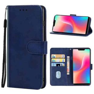 Leather Phone Case For Sharp Aquos S3(Blue)