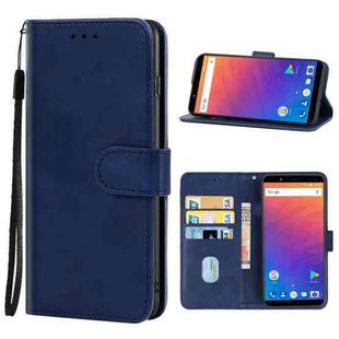 Leather Phone Case For Ulefone Power 3 / Power 3S(Blue)