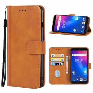 Leather Phone Case For Ulefone S1(Brown)