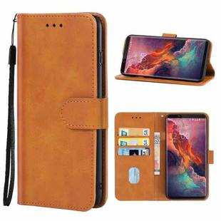 Leather Phone Case For UMIDIGI S2 Lite(Brown)