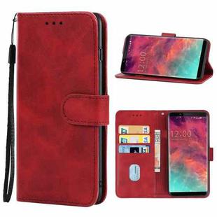 Leather Phone Case For UMIDIGI S2(Red)