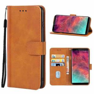 Leather Phone Case For UMIDIGI S2(Brown)