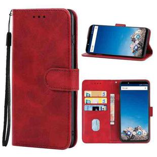 Leather Phone Case For Vernee X(Red)